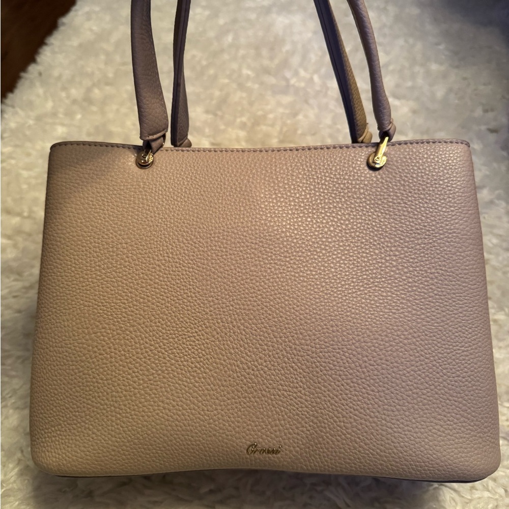 Grossi Bow-Front Crossbody Handbag in Taupe - Picture 3 of 7